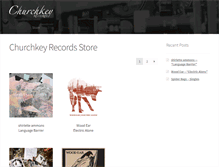 Tablet Screenshot of churchkeyrecords.com